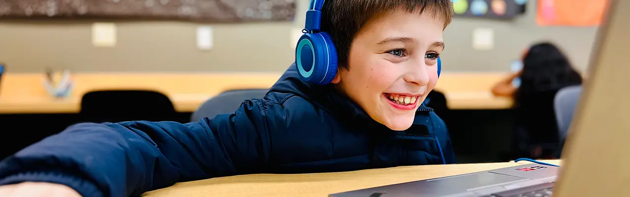 Child at a computer